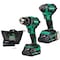Metabo Hpt 18V MV Cordless Brushless Driver Drill / Impact Driver 2 x 2.0Ah #2 Phillips Bit & Bag KC18DEXQBM - alternate 1